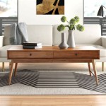 Add Mid-Century Modern Style To Your Home With A Rectangle Coffee Table