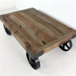 Adding Industrial Flair To Your Living Room With A Coffee Table On Wheels