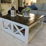 Bring A Rustic Touch To Your Home With A Square Farmhouse Coffee Table