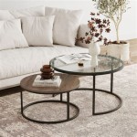 Home Decorating With A Glass Nesting Coffee Table