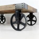 Industrial Coffee Table With Wheels: A Stylish And Versatile Furniture Piece For Your Home