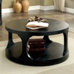 Stylish And Durable: Black Solid Wood Coffee Table