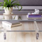 Stylish And Functional Acrylic Coffee Tables With Shelf