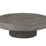 The Beauty Of A Round Cement Coffee Table