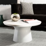 The Beauty Of A White Pedestal Coffee Table