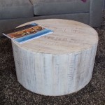 The Versatility Of A Whitewashed Round Coffee Table